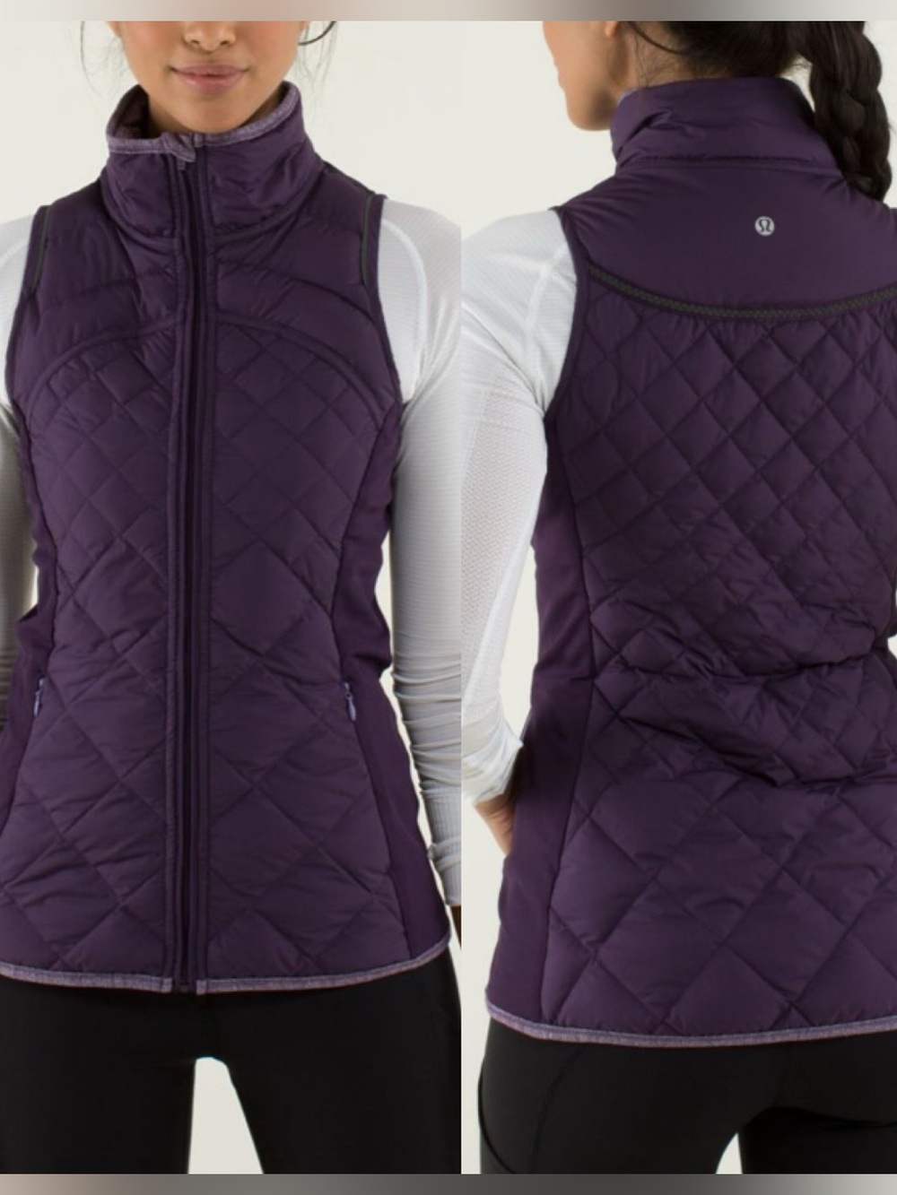 lululemon Fluff Off Vest Deep Zinfandel Goosedown Sz 10